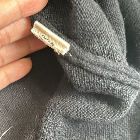 Soft Surroundings Womens Size Medium Black Long Sleeve Hooded Pullover Sweater - Picture 10 of 12